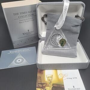Waterford Crystal 2005 Times Square Hope For Wisdom Ornament